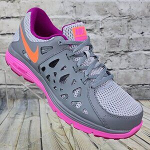 Nike Dual Fusion Run 2 Running Shoes Womens 10.5 Grey Pink 599564-011 Sneakers